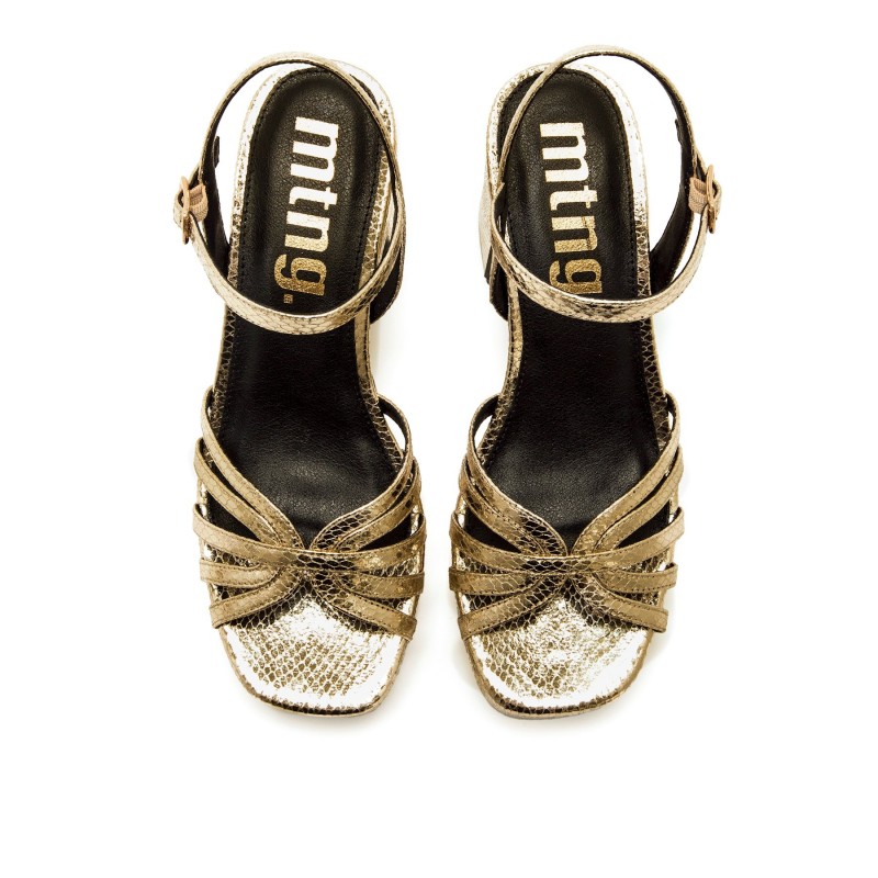 Sandalias Vestir de Mujer MTNG BRITT Oro 62205