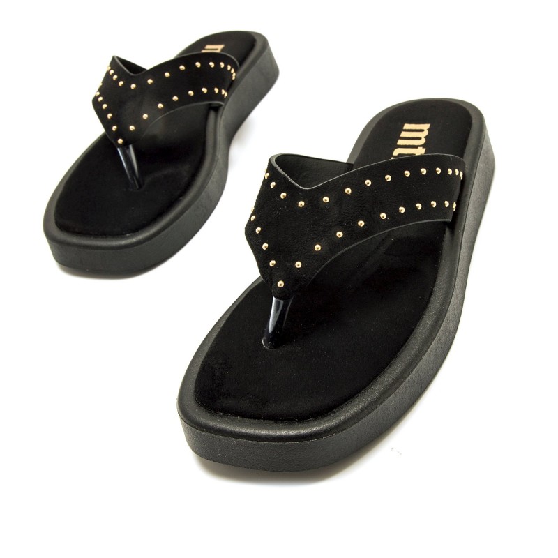 Sandalias Casual de Mujer MTNG MABY Negro 62532