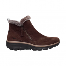 Botines Planos Mujer Skechers Easy Going - High Zip 2 Marron