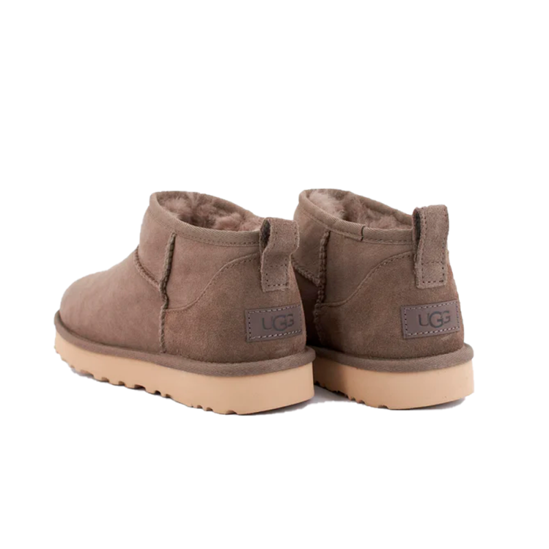 Botines Planos Mujer Ugg Classic Ultra Mini Gris