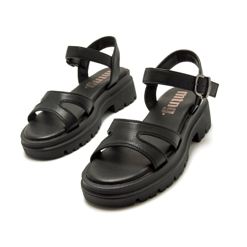 Sandalias Casual de Mujer MTNG ZURI Negro 62684