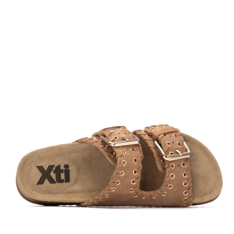 Sandalia de mujer XTI 145073 Camel