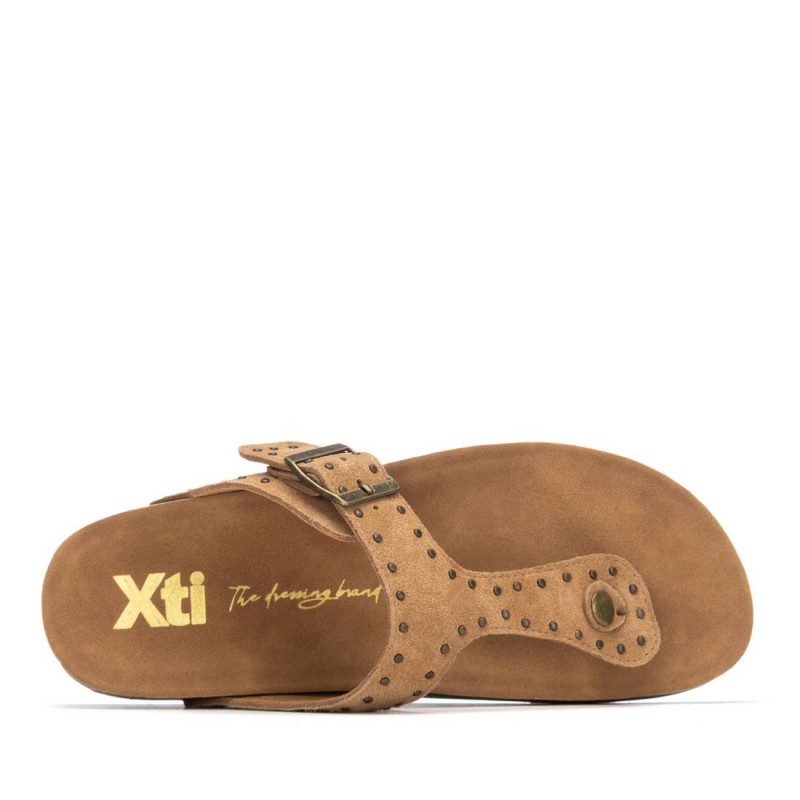 Sandalia de mujer XTI 145363 Camel