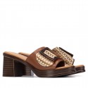 Sandalia de mujer REFRESH 175028 Camel
