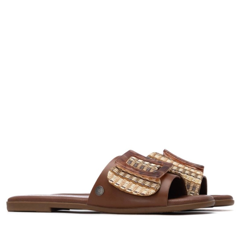 Sandalia de mujer REFRESH 175029 Camel