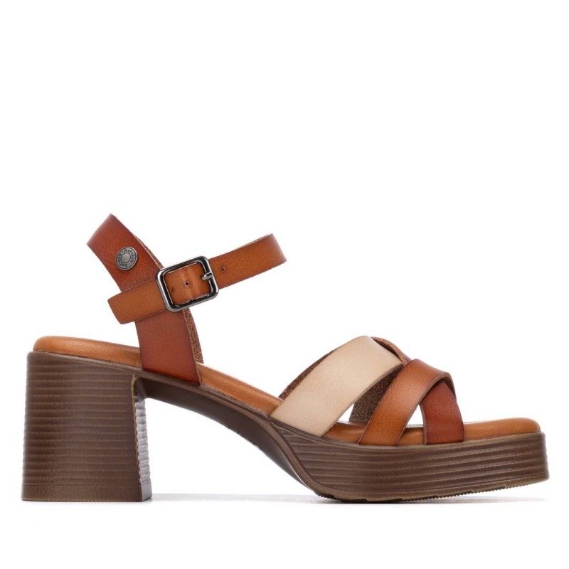 Sandalia de mujer REFRESH 175096 Camel