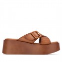 Sandalia de mujer REFRESH 175121 Camel