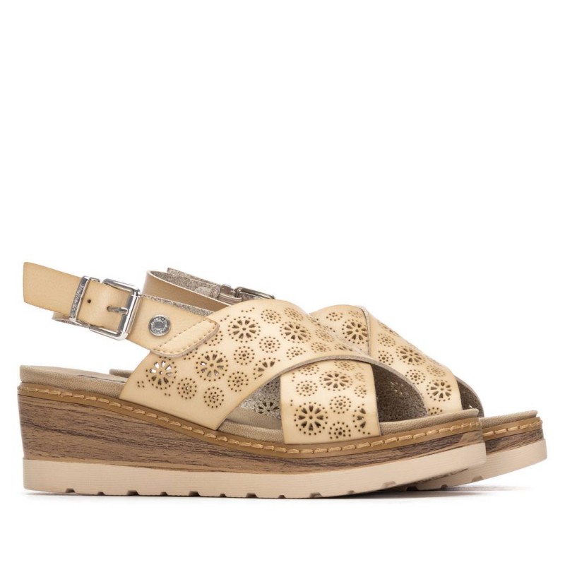 Sandalia de mujer REFRESH 175163 Beige