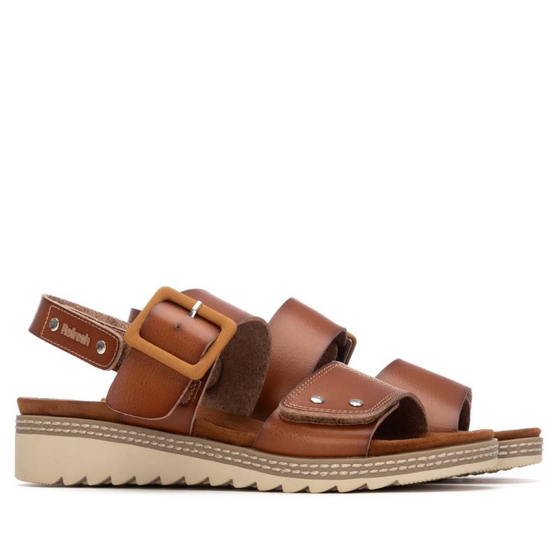 Sandalia de mujer REFRESH 175165 Camel
