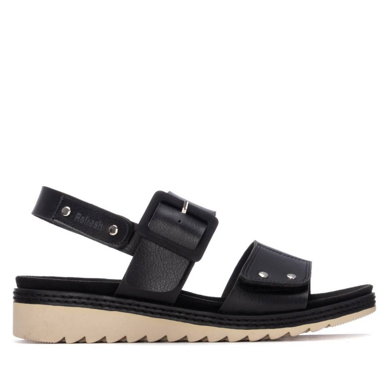 Sandalia de mujer REFRESH 175165 Negro