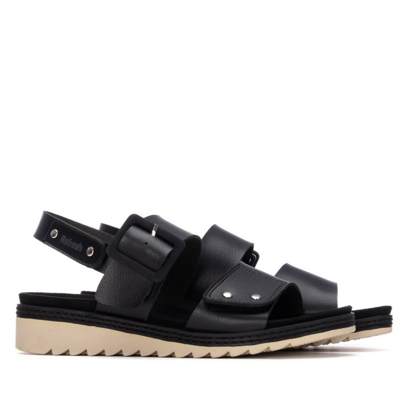 Sandalia de mujer REFRESH 175165 Negro