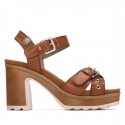 Sandalia de mujer REFRESH 175290 Camel