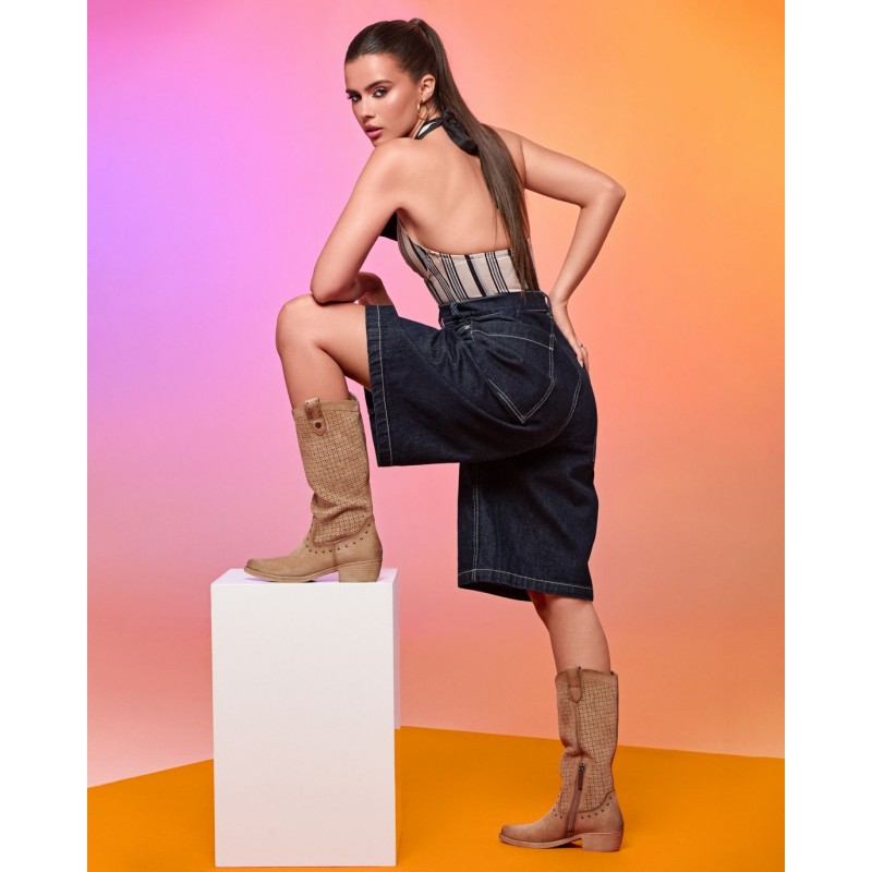 Bota de mujer REFRESH 175292 Beige