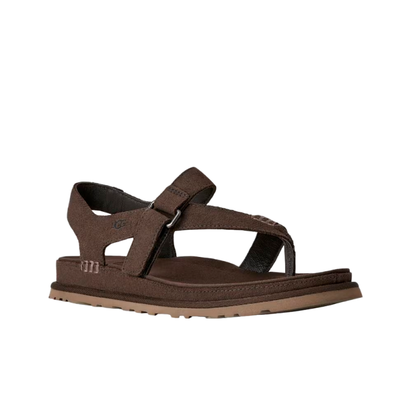 Sandalias Planas Mujer Ugg W Goldengaze Toe Post Marron