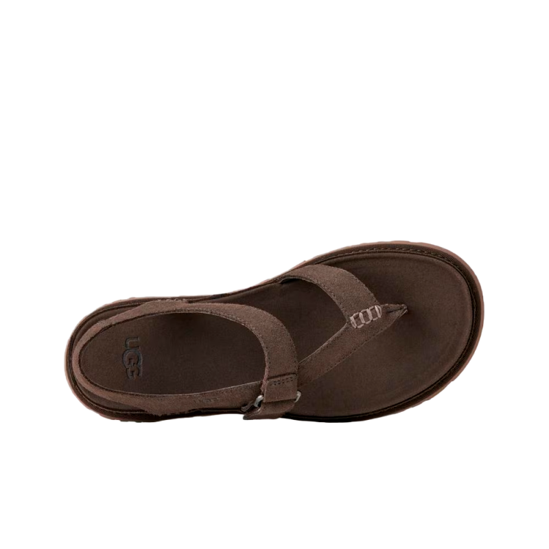 Sandalias Planas Mujer Ugg W Goldengaze Toe Post Marron