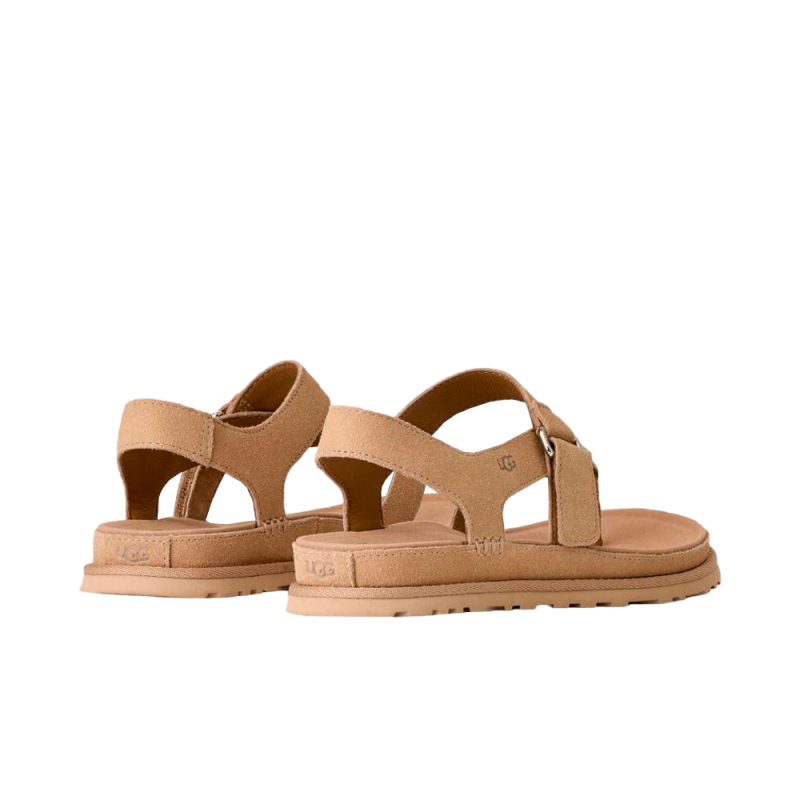 Sandalias Planas Mujer Ugg W Goldengaze Toe Post Taupe