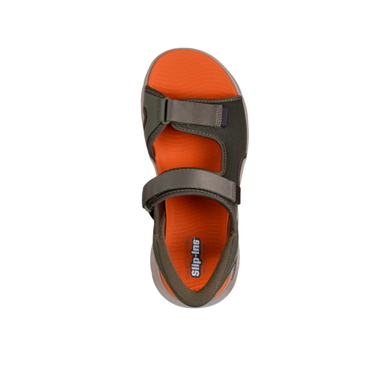Sandalias Hombre Skechers Go Walk Flex Sd - Easy Entry Verde