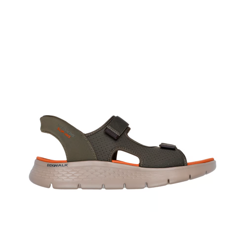 Sandalias Hombre Skechers Go Walk Flex Sd - Easy Entry Verde