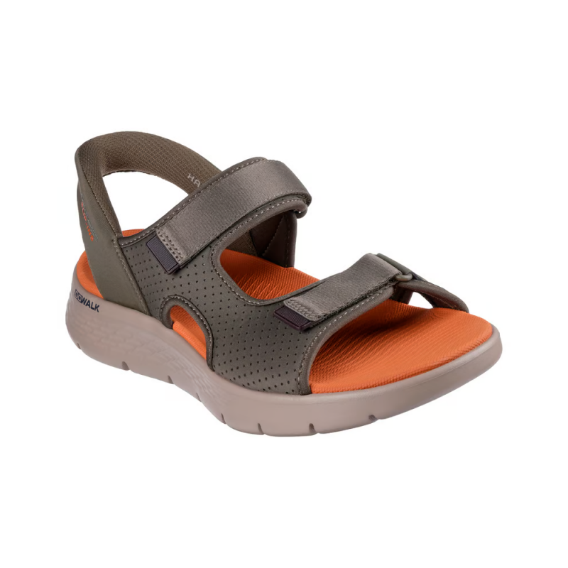 Sandalias Hombre Skechers Go Walk Flex Sd - Easy Entry Verde