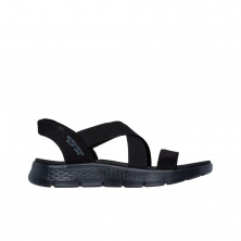 Flache Sandalen Damen Skechers Go Walk Flex Sandal Schwarz-Schwarz