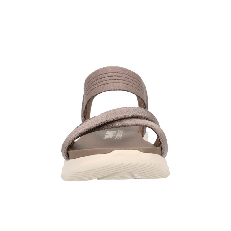 Sandalias Planas Mujer Skechers 119975 Taupe