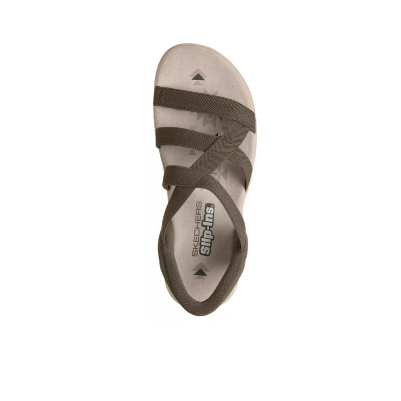 Sandalias Planas Mujer Skechers 163460 Verde