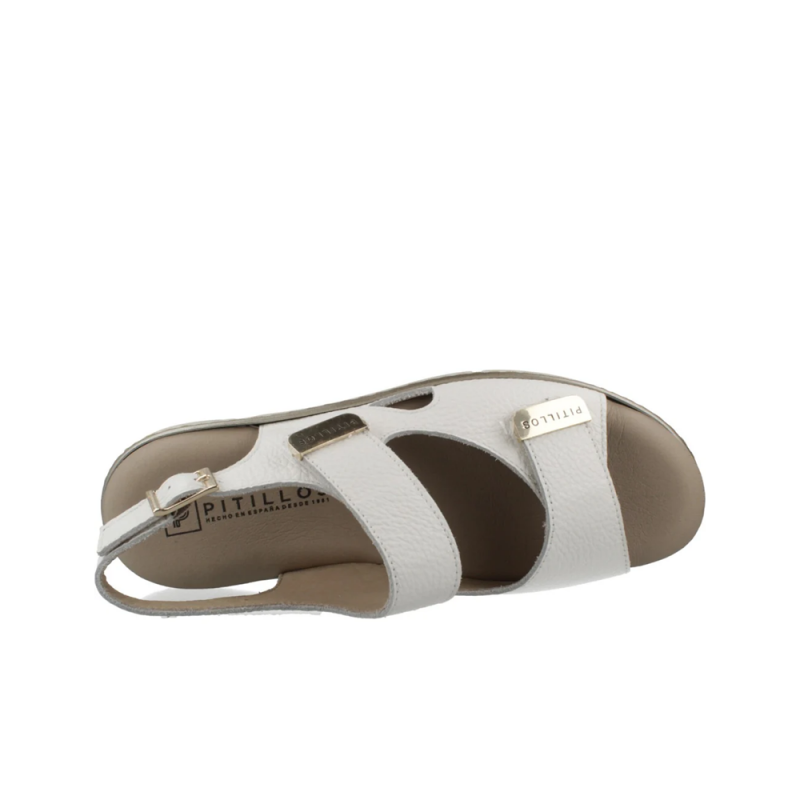 Sandalias Planas Mujer Pitillos 11000 Blanco