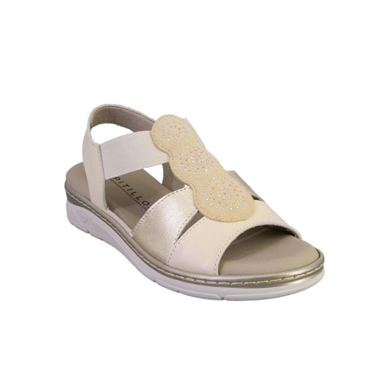 Sandalias Planas Mujer Pitillos 11002 Beig