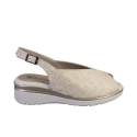 Sandalias Planas Mujer Pitillos 11044 Oro