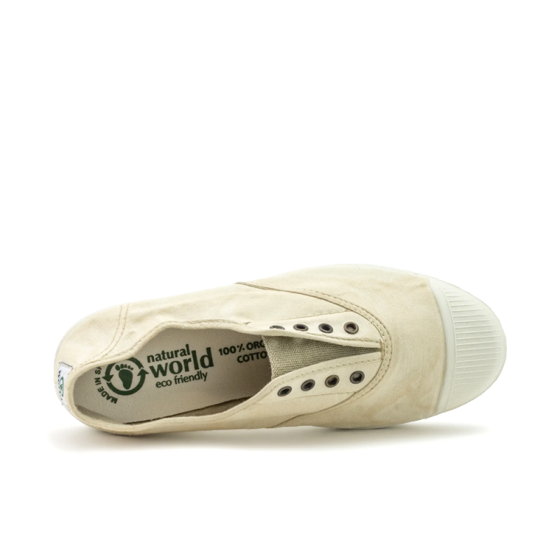 Zapatillas Lona Mujer Natural World 102e Beig