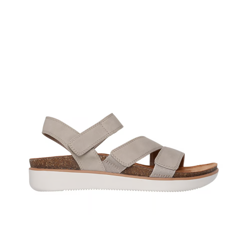 Sandalias Planas Mujer Skechers Lifted Comfort Taupe