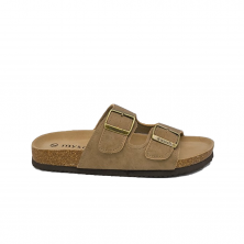 Sandales Plates Femme Mysoft 075 Taupe