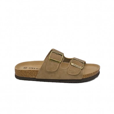 Sandalias Planas Mujer Mysoft 075 Taupe