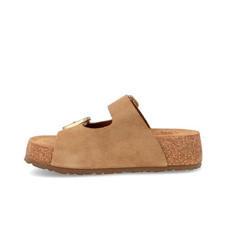 Sandalias Planas Mujer Inter-bios 2007s Beig