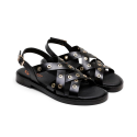 Sandalias Planas Mujer Porronet 3234 Negro