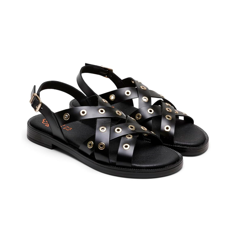 Sandalias Planas Mujer Porronet 3234 Negro