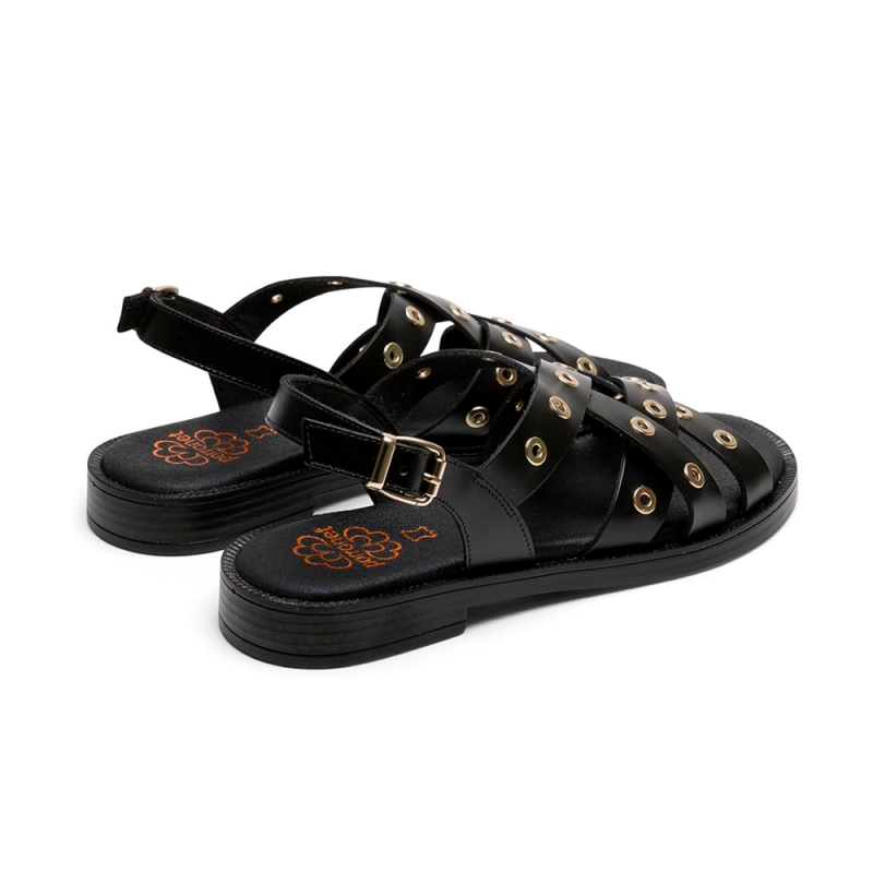 Sandalias Planas Mujer Porronet 3234 Negro