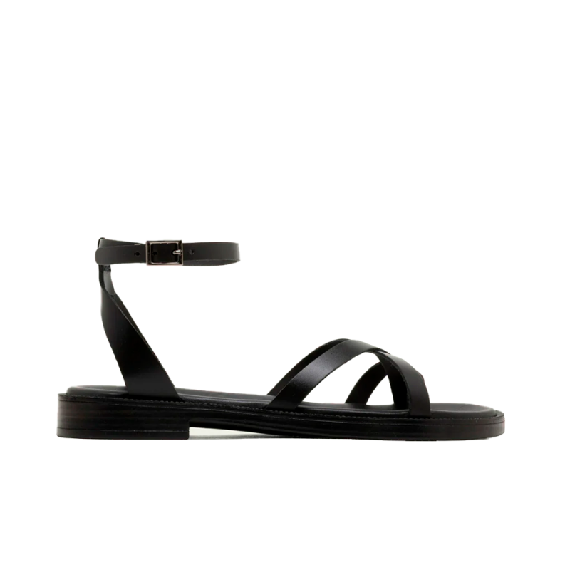 Sandalias Planas Mujer Porronet 3230 Negro