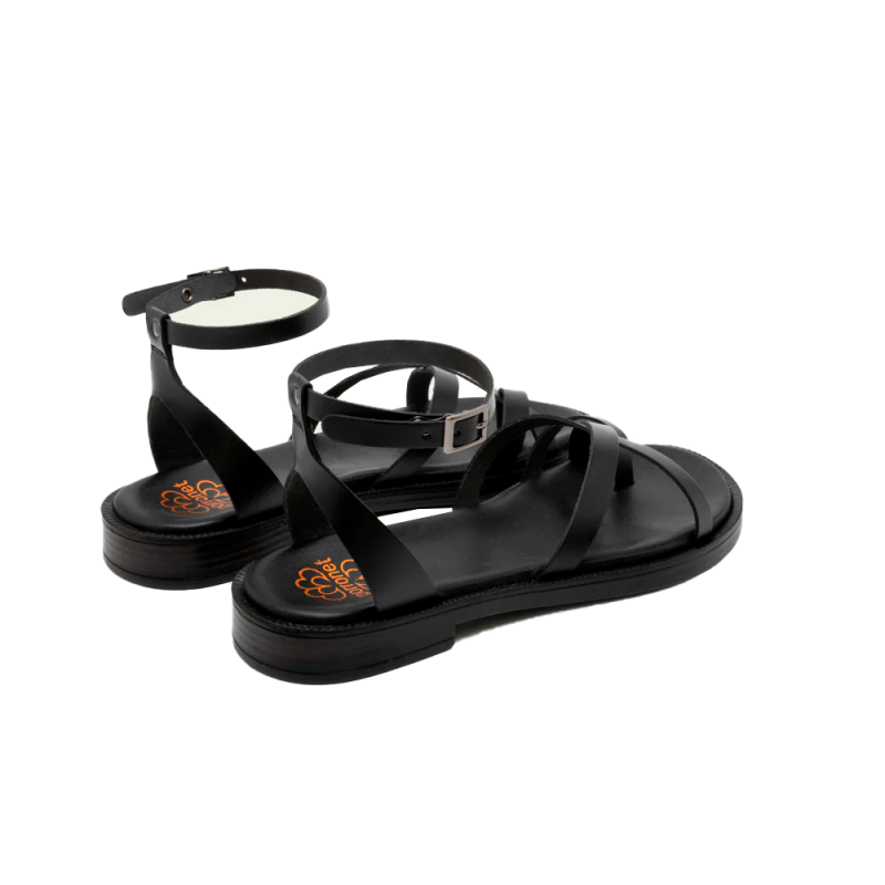 Sandalias Planas Mujer Porronet 3230 Negro