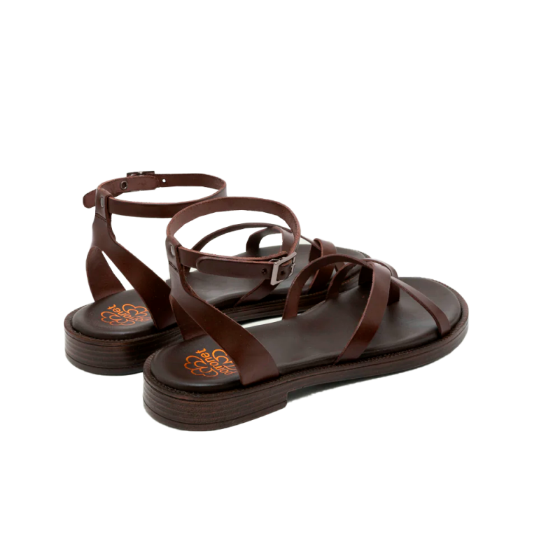 Sandalias Planas Mujer Porronet 3230 Moka