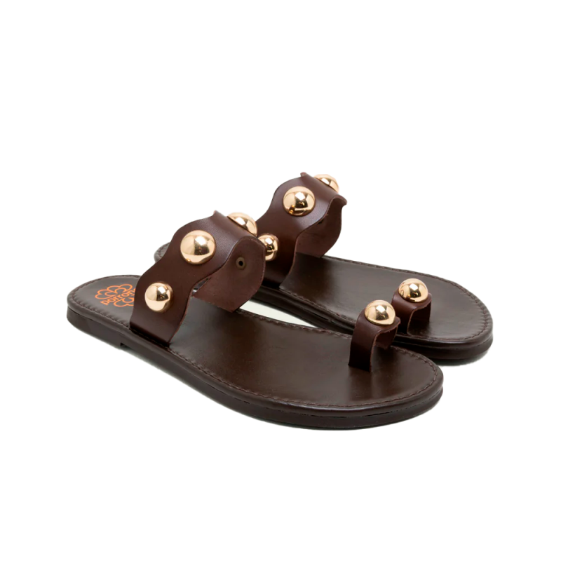 Sandalias Planas Mujer Porronet 3214 Moka