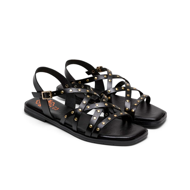 Sandalias Planas Mujer Porronet 3223 Negro
