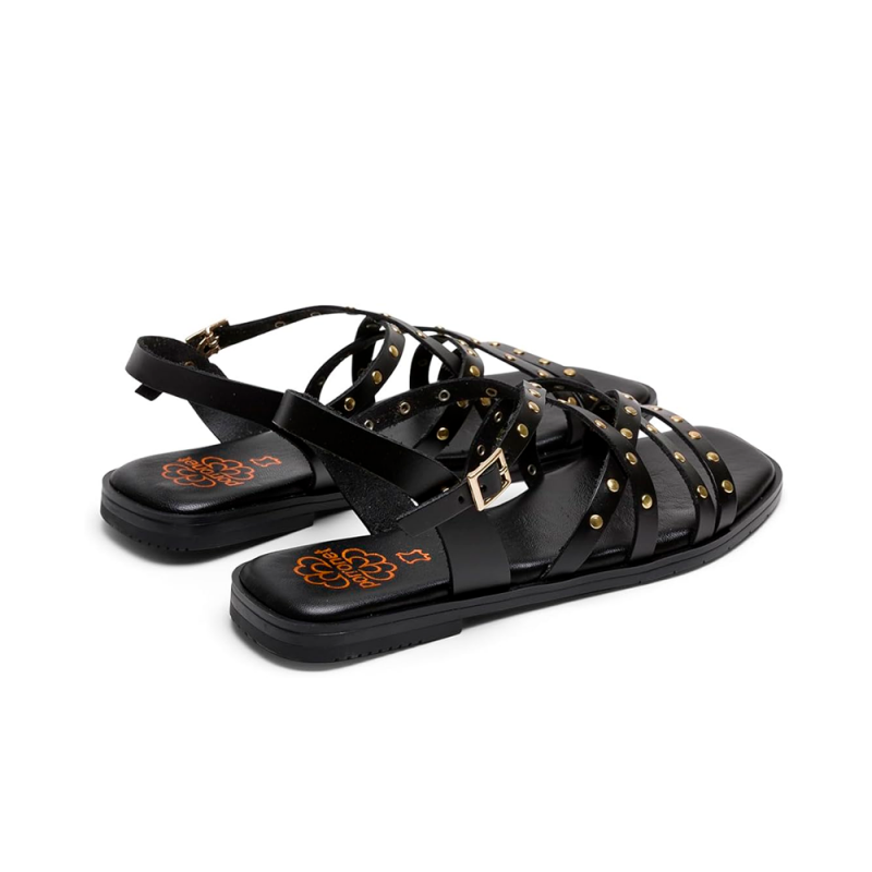 Sandalias Planas Mujer Porronet 3223 Negro