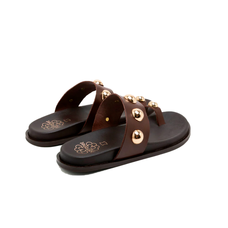 Sandalias Planas Mujer Porronet 3297 Moka