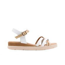 Sandales Plates Femme Porronet 3278 Blanc