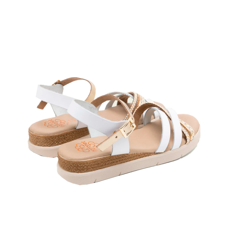 Sandalias Planas Mujer Porronet 3278 Blanco