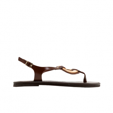 Sandalias Planas Mujer Porronet 3218 Moka