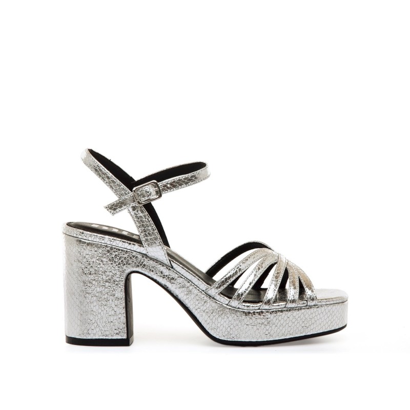 Sandalias Casual de Mujer MTNG 56646 Plata 62740