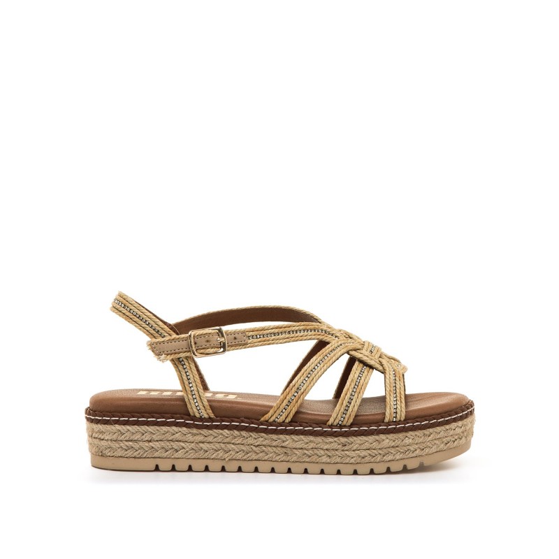 Sandalias Casual de Mujer MTNG AMELIE Beige 62651