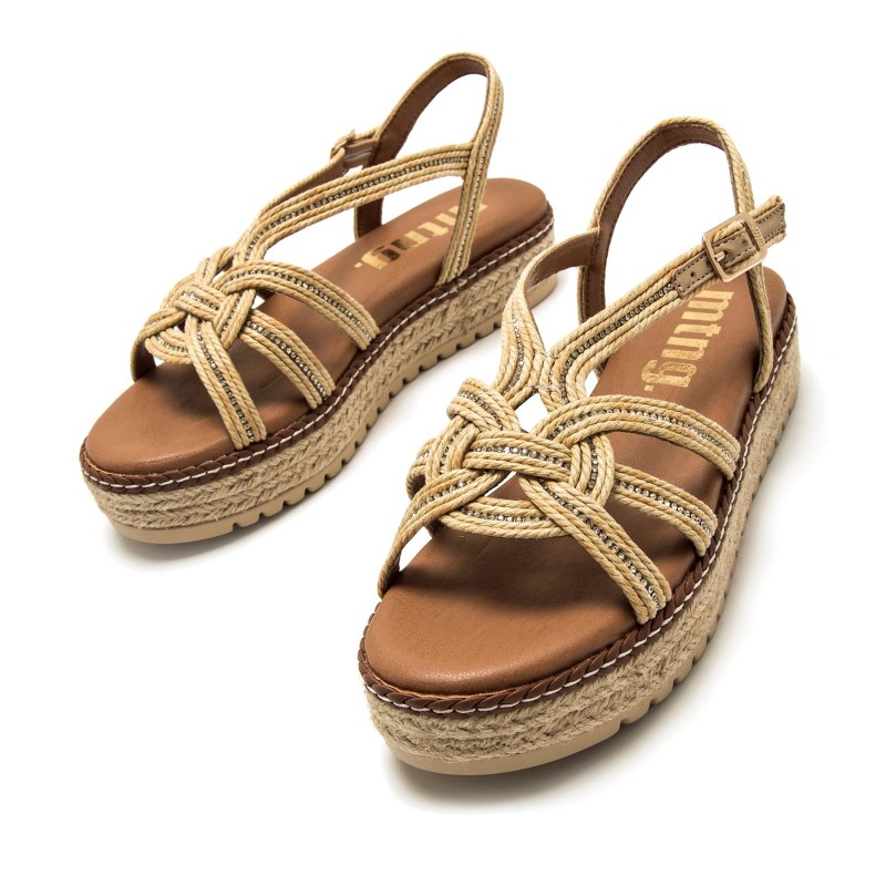 Sandalias Casual de Mujer MTNG AMELIE Beige 62651